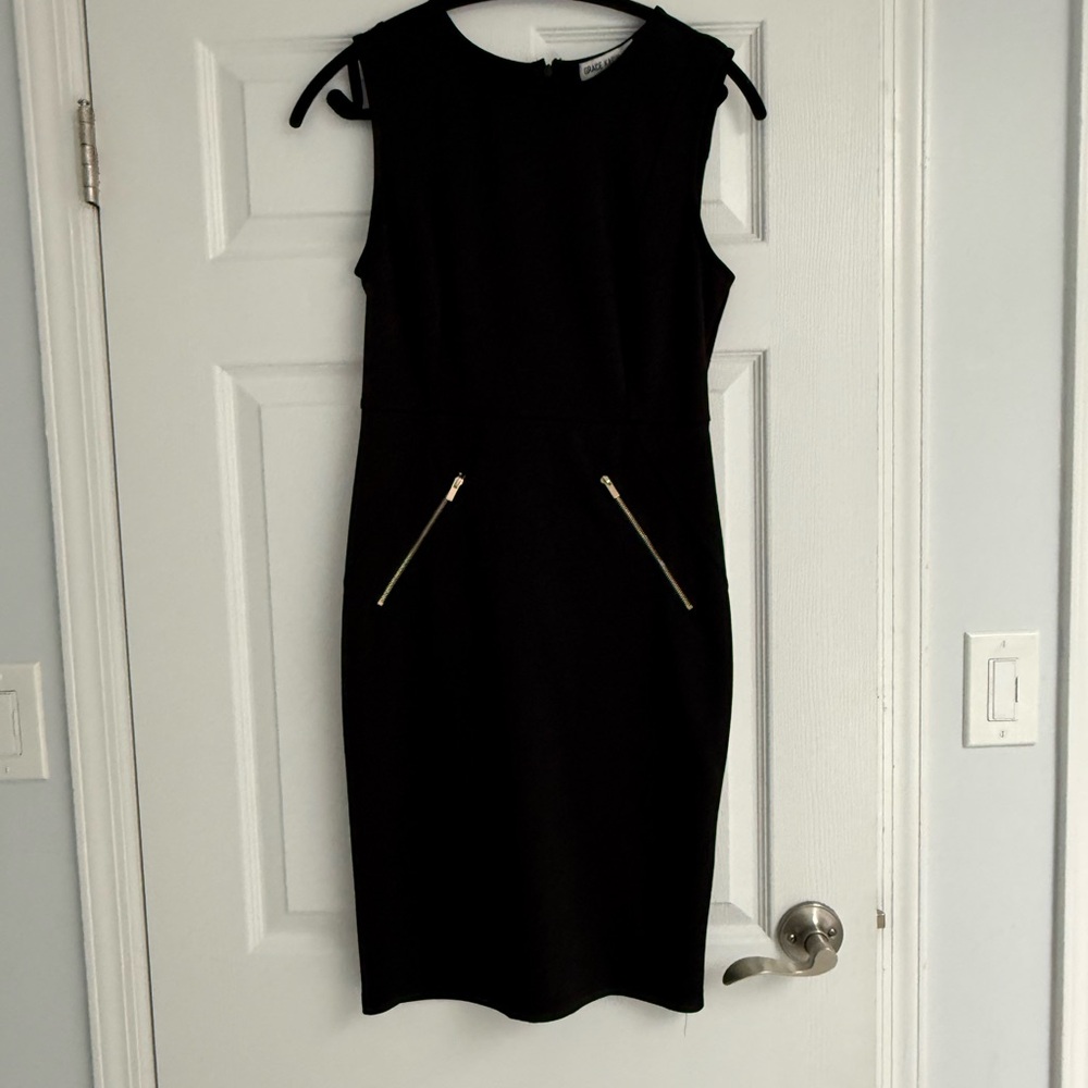 Grace Karin Black Sleeveless Dress size Small